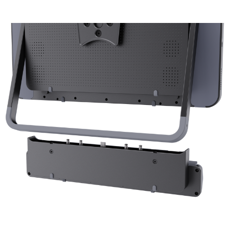 Rear view of Grid Pad with Evo enclosure detached below.