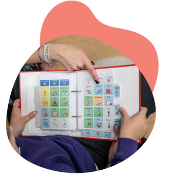 Non electronic AAC, communication book