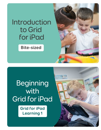 Introduction to Grid for iPad, bite sized course, and Introduction to Grid for iPad, in depth course.