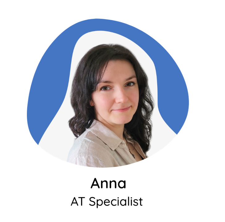 Headshot of Anna, Assistive Technology  specialist