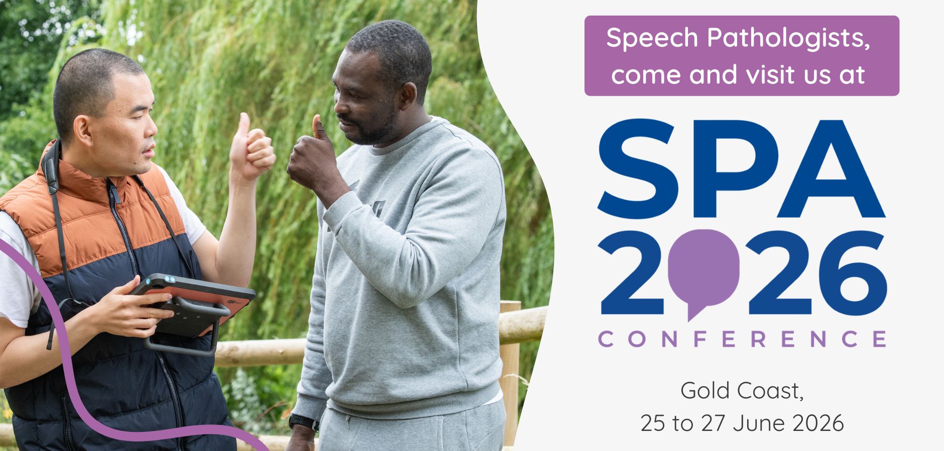 Speech Pathologists, visit us at the SPA conference in June! 