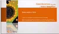 Voice Amplification “Considerations” video
