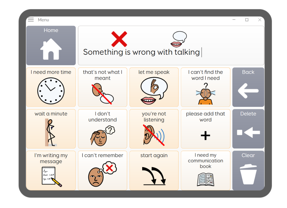 In Voco Chat, query 'something is wrong > with talking'