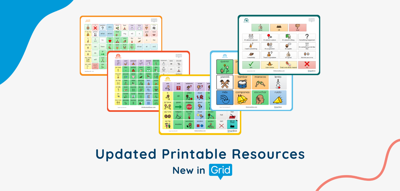 Updated printable boards new in Grid 