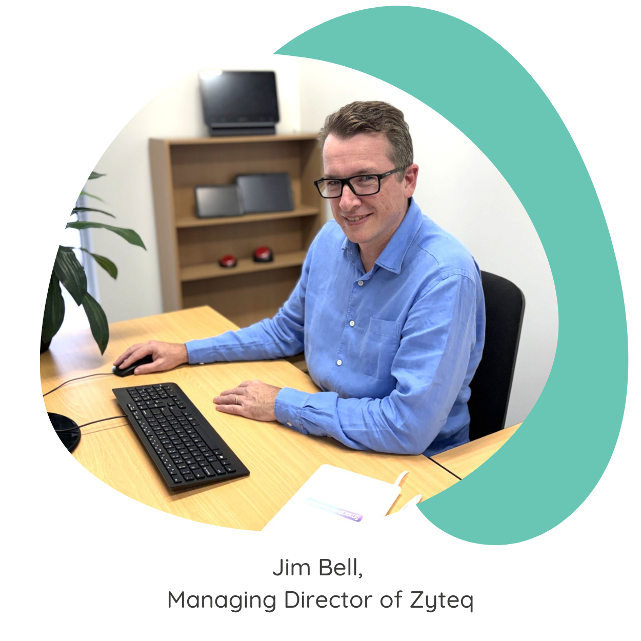 Zyteq Managing Director Jim Bell at his desk