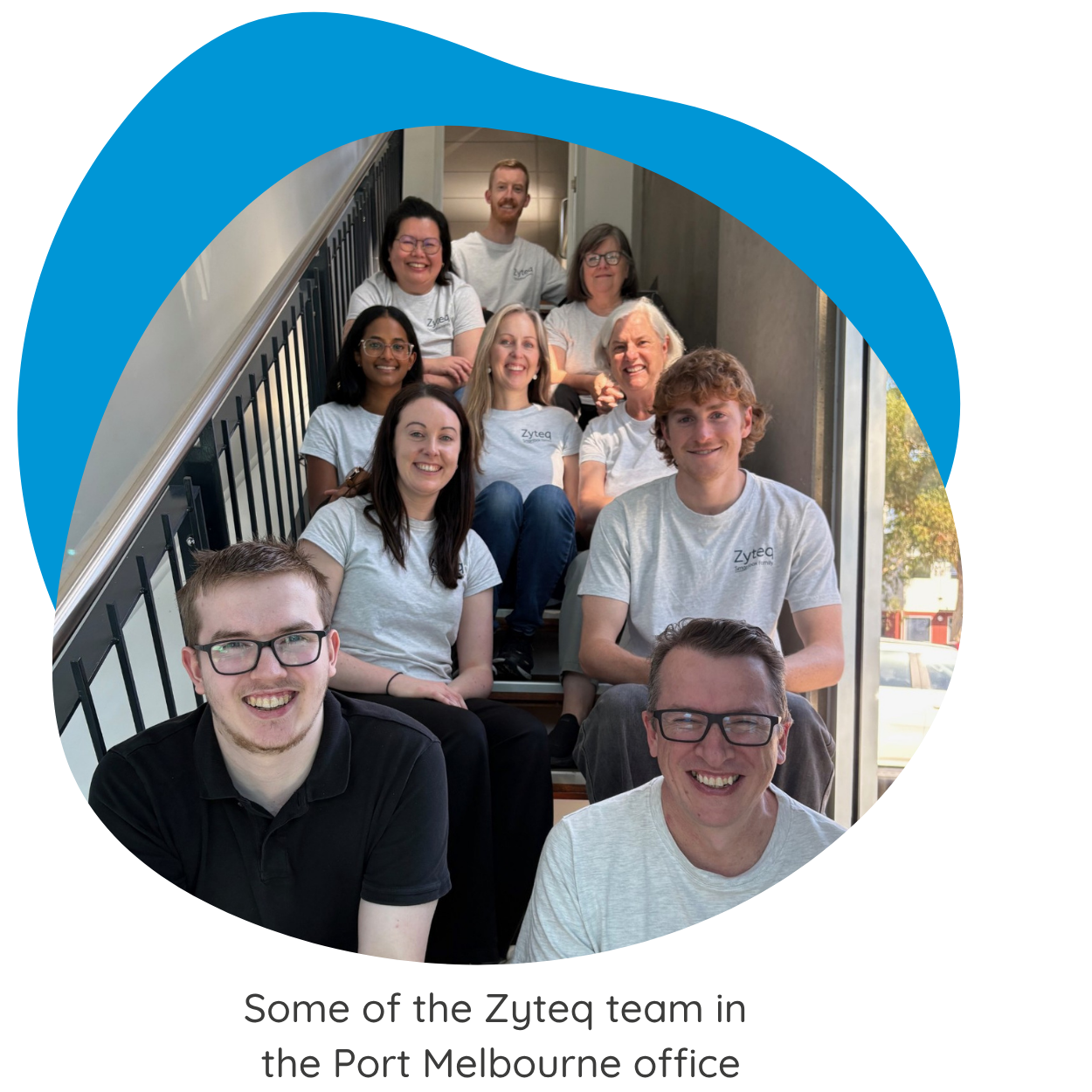Some of the Zyteq team in the Victorian head office