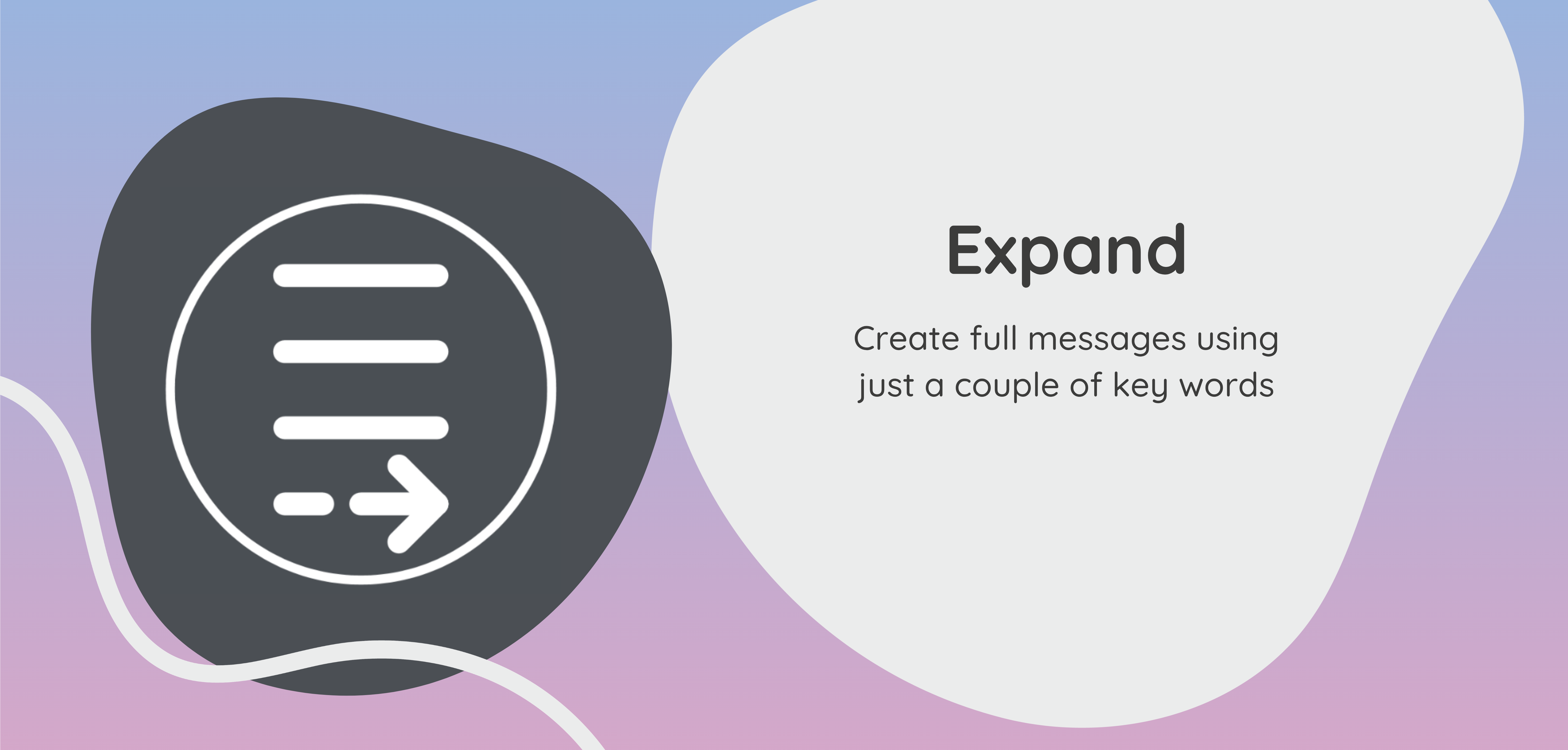 Expand tool - create full messages using just a couple pf key words